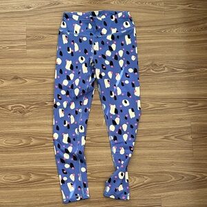 Hanna Andersson Blue Patterned Kids Leggings